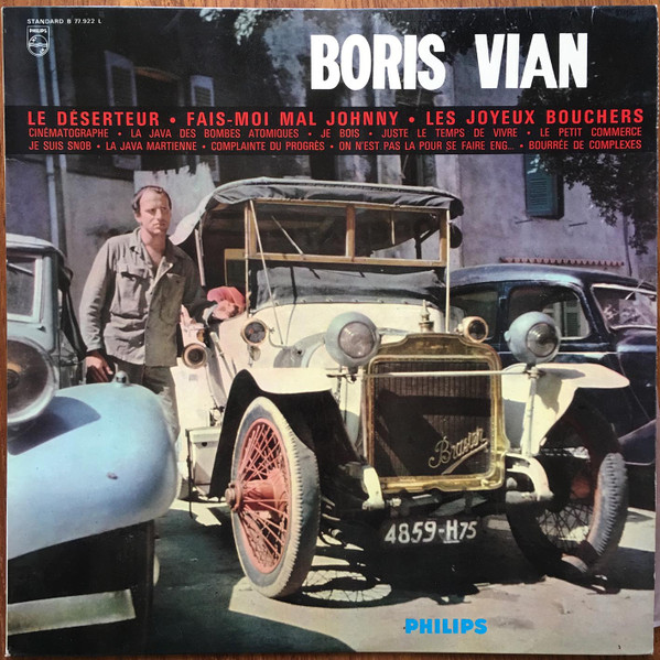 Boris Vian - Boris Vian (LP, Album, Mono, RE, Lig)