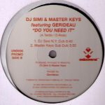 DJ Simi & Master Keys - Do You Need It (12", Promo)