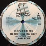 Lionel Richie - All Night Long (All Night) / Wandering Stranger (12", Single)