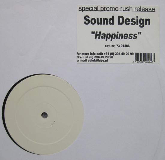 Sound Design* - Happiness (12", Promo, W/Lbl)