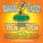 Various - Karaoke Classics 20 Hits Of The 80's And 90's (CD, Album)