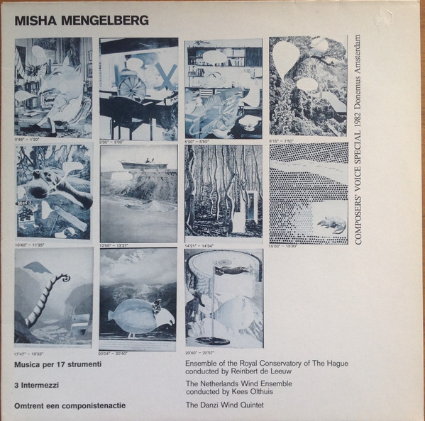 Misha Mengelberg - Musica Per 17 Instrumenti / 3 Intermezzi / Omtrent Een Componistenactie (LP)