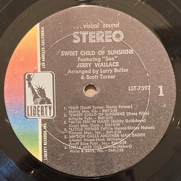 Jerry Wallace - Sweet Child Of Sunshine (LP, Album)