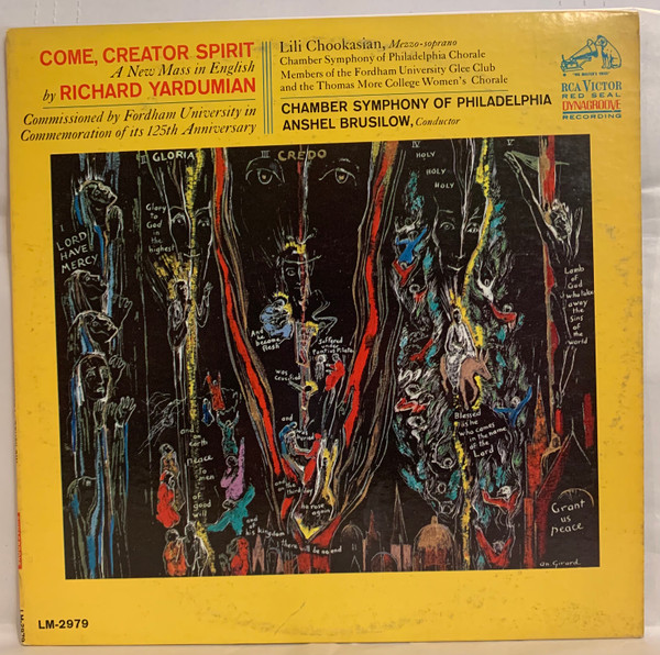 Richard Yardumian - Anshel Brusilow, Chamber Symphony Of Philadelphia - Come, Creator Spirit: A New Mass In English (LP, Album, Mono)