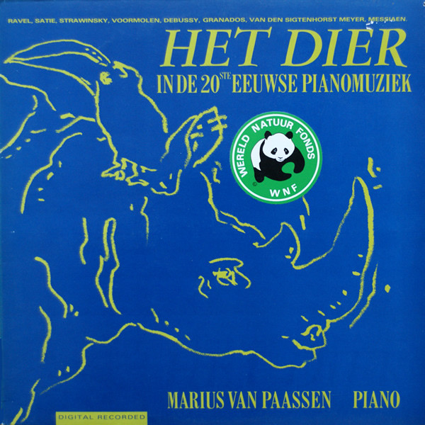 Marius Van Paassen - Het Dier In De 20ste Eeuwse Pianomuziek (LP)