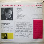 Catherine Sauvage - Chante Léo Ferré ( Volume 2 ) (10") - Afbeelding 2