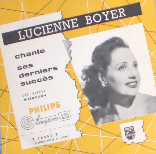 Lucienne Boyer - Lucienne Boyer Chante Ses Derniers Succes (10", Mono, Yel)