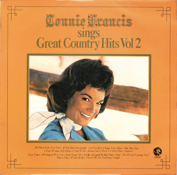 Connie Francis - Connie Francis Sings Great Country Hits Vol 2 (LP, Comp)