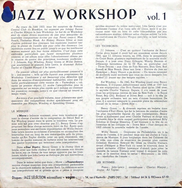 J.J. Johnson, Kai Winding, Bennie Green, Willie Dennis - Debut Records' Jazz Workshop · Volume One Trombone Rapport (10")