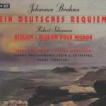 Johannes Brahms / Robert Schumann - Jessye Norman, Jorma Hynninen, London Philharmonic Choir & Orchestra*, Klaus Tennstedt - Ein Deutsches Requiem / Requiem - Requiem For Mignon (2xCD, Album, Comp)
