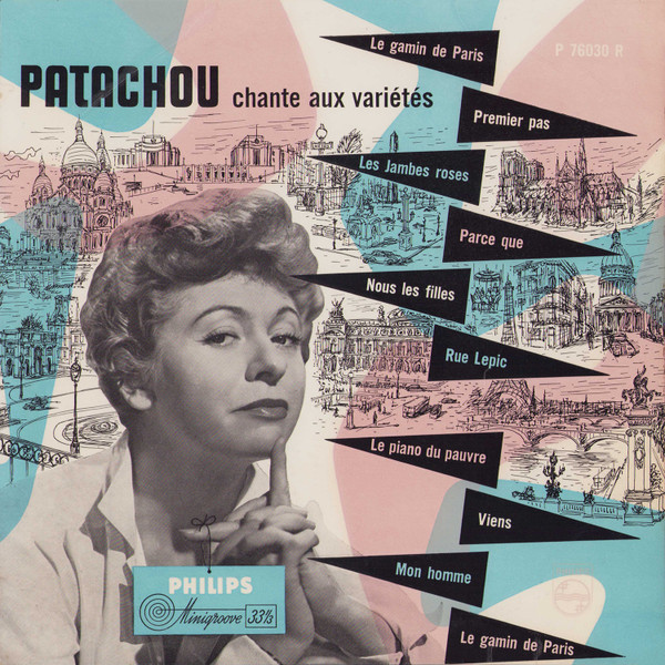 Patachou - Patachou Chante Aux Variétés (10", Album, Mono)