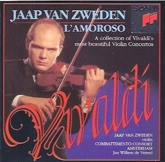 Jaap van Zweden, Combattimento Consort Amsterdam, Jan Willem de Vriend, Vivaldi* - L'Amoroso. A Collection Of Vivaldi's Most Beautiful Violin Concerto's (CD, Album)