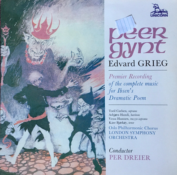 Edvard Grieg, London Symphony Orchestra, Per Dreier - Peer Gynt (2xLP, Album, Dut)