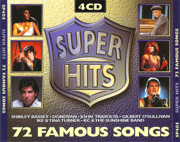 Various - Super Hits - 72 Famous Songs (4xCD, Comp)