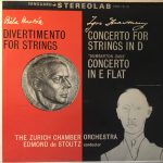 Béla Bartók / Igor Stravinsky - Zürcher Kammerorchester, Edmond de Stoutz - Divertimento For Strings / Concerto For Strings In D / "Dumbarton Oaks" Concerto In E Flat (LP, Ste)