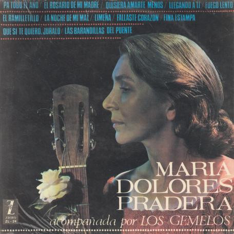 Maria Dolores Pradera Acompañada Por Los Gemelos - Maria Dolores Pradera Acompañada Por Los Gemelos (LP, Album, Mono)