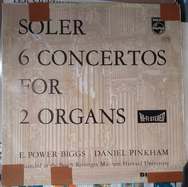 Padre Antonio Soler - E. Power Biggs And Daniel Pinkham - Six Double Concertos For Two Organs (LP, Album)