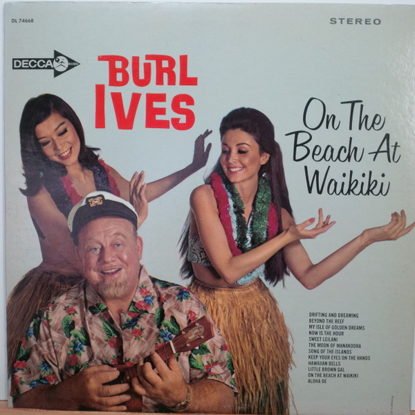 Burl Ives - On The Beach At Waikiki (LP, Album, Pin)