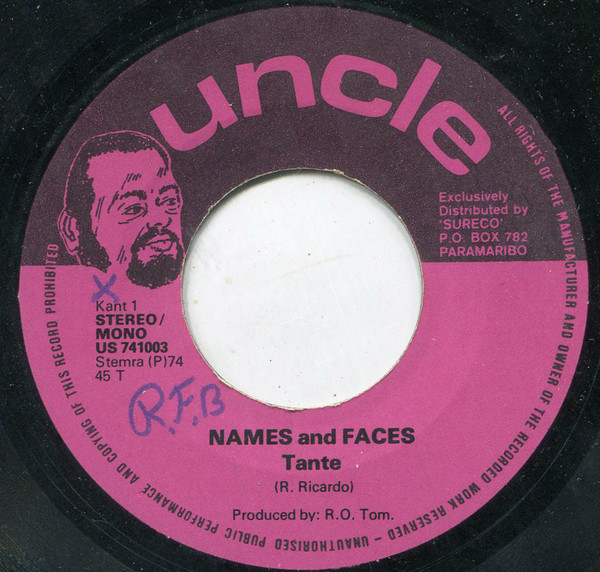 Names And Faces - Tante (7")