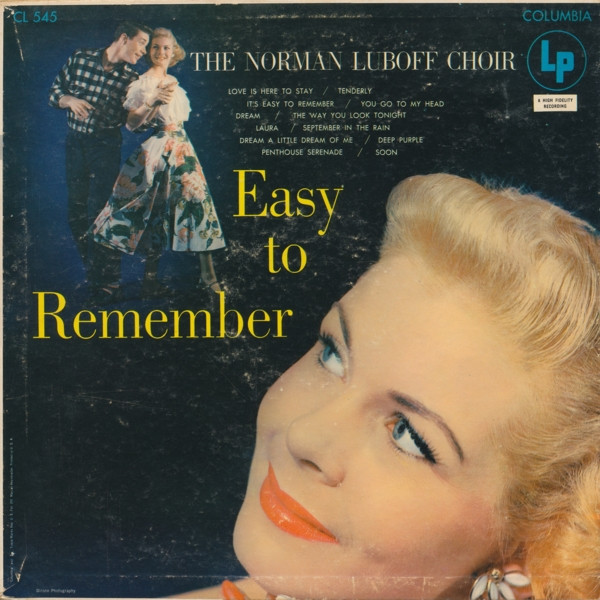The Norman Luboff Choir* - Easy To Remember (LP, Album, Mono)