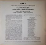 Ernest Bloch, Arnold Schoenberg - Concerto Grosso Für Streichorchester Mit Obligatem Klavier / Verklärte Nacht (LP) - Afbeelding 2
