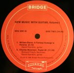 David Starobin - Hans Werner Henze / Barbara Kolb / William Bland / Charles Wuorinen - New Music With Guitar, Volume I (LP) - Afbeelding 4