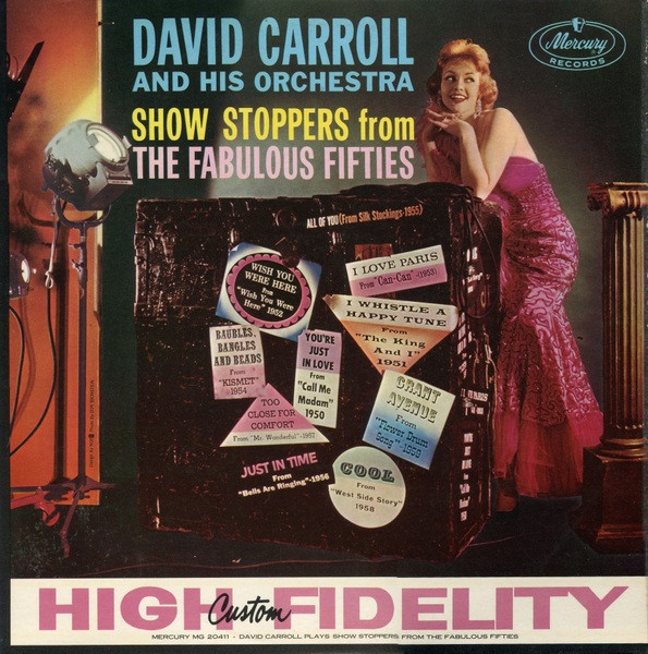 David Carroll & His Orchestra - Show Stoppers From The Fabulous Fifties (LP, Mono)
