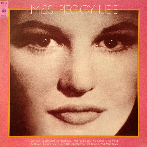 Peggy Lee - Miss Peggy Lee (LP, Comp)