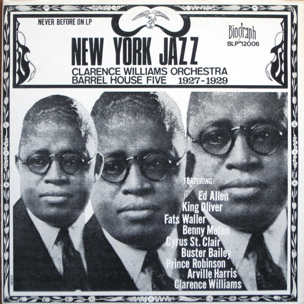 Clarence Williams And His Orchestra - New York Jazz 1927-1929 (LP, Comp, Mono, RM)
