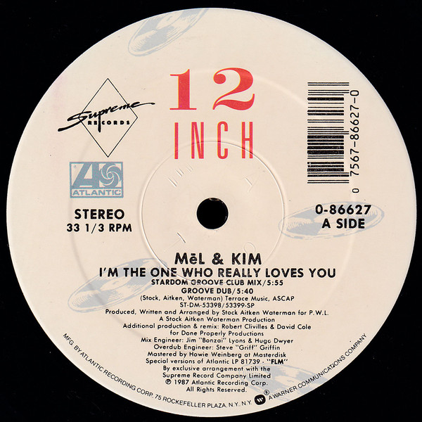 Mel & Kim - I'm The One Who Really Loves You (12")