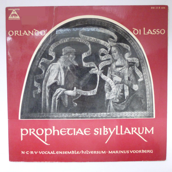 Roland de Lassus, N.C.R.V. Vocaal Ensemble, Marinus Voorberg - Prophetiae Sibyllarum (10", Mono)