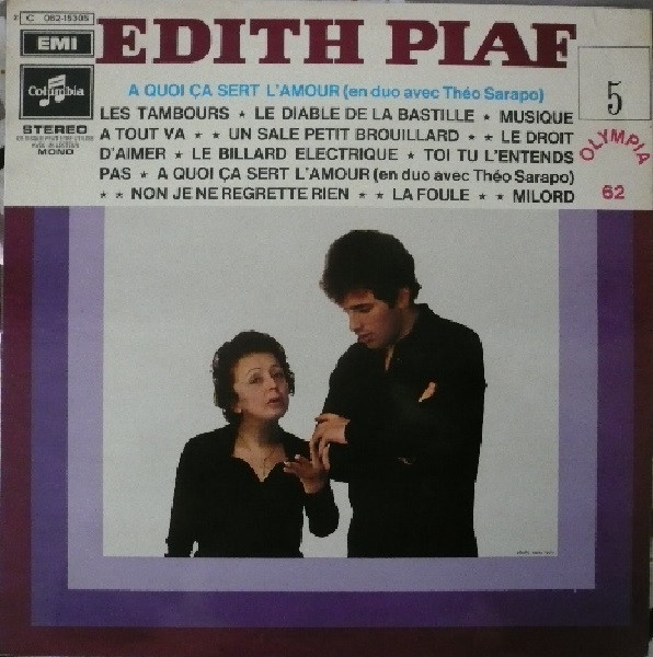 Edith Piaf - Vol. 5 - Olympia 62 (LP, Comp, Liv)