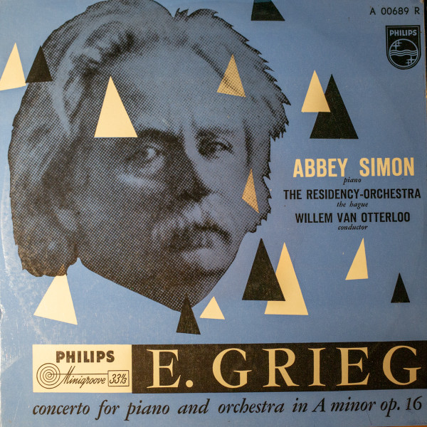 E. Grieg* - Abbey Simon, Residency-Orchestra (The Hague), The* - Concerto For Piano And Orchestra In A Minor Op. 16 (10")