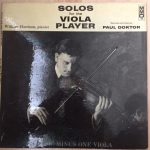 William Harrison - Solos For The Viola Player (LP, Album, Com)