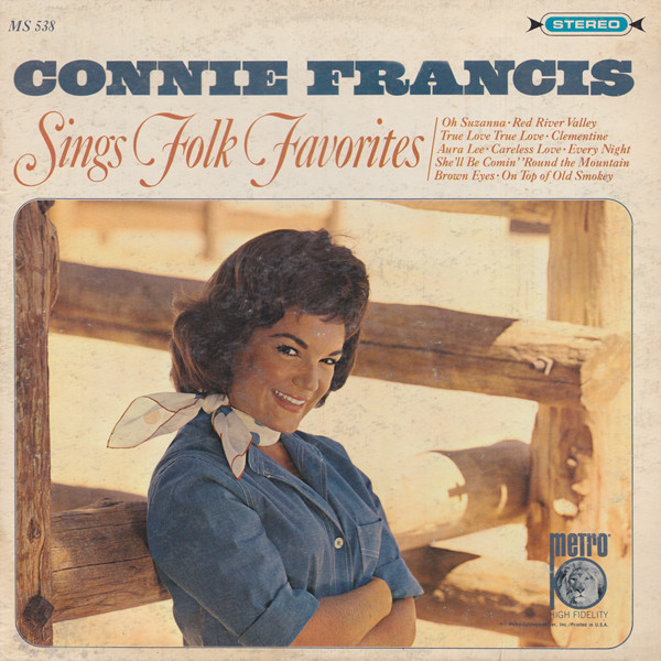Connie Francis - Sings Folk Favorites (LP, Album, RE)