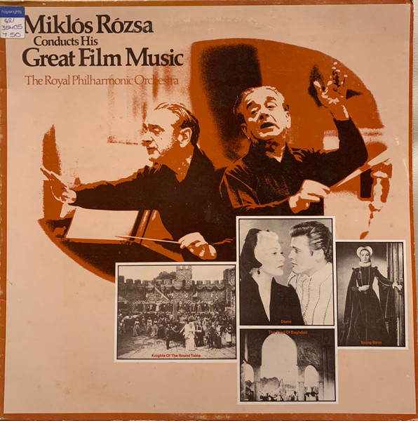 Miklós Rózsa, The Royal Philharmonic Orchestra* - Miklós Rózsa Conducts His Great Film Music (LP)