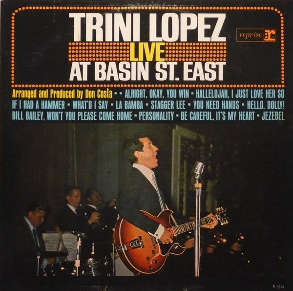 Trini Lopez - Live At Basin St. East (LP, Album, Mono)