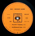 Various - Bali: Musique Sacrée (LP) - Afbeelding 3