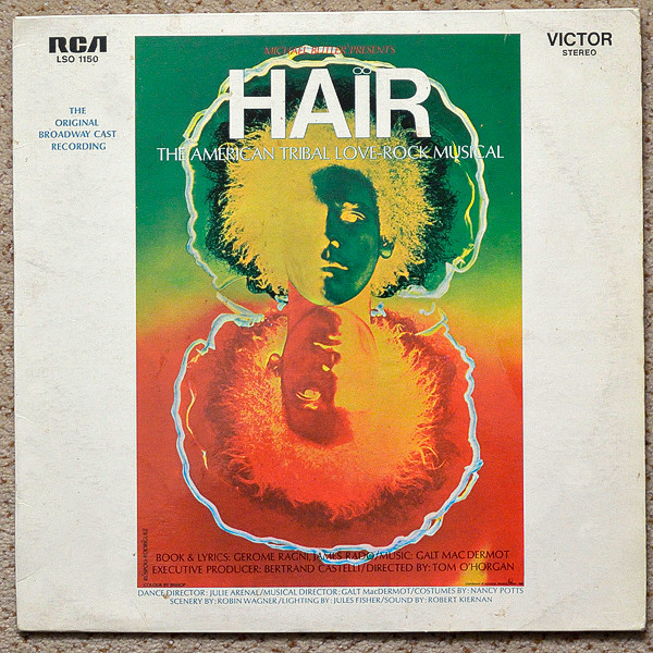 Various - Hair - The Original Broadway Cast Recording (LP, Album)