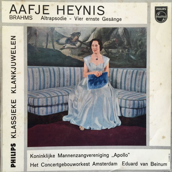 Brahms* – Aafje Heynis, Koninklijke Mannenzangvereniging „Apollo“*, Het Concertgebouworkest Amsterdam*, Eduard van Beinum - Altrapsodie / Vier Ernste Gesänge (10", Album, RE)