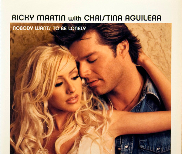 Ricky Martin With Christina Aguilera - Nobody Wants To Be Lonely (CD, Single)