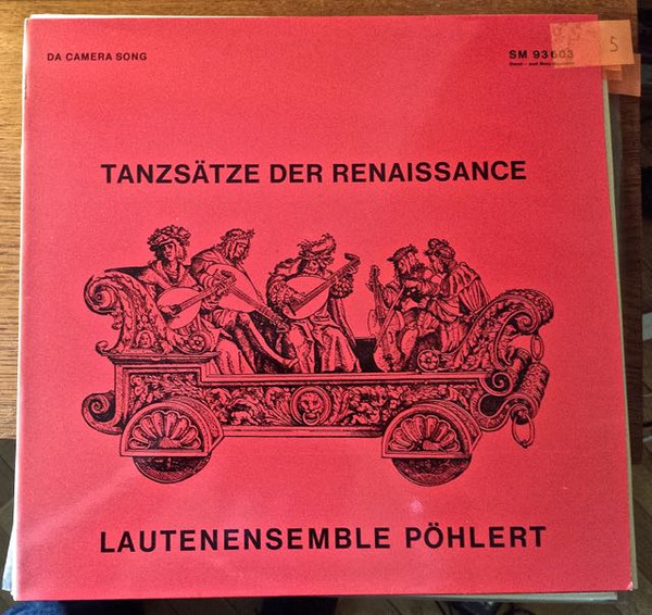 Lautenensemble Pöhlert* –  Jan De Lublin* - Tanzsätze Der Renaissance (LP)