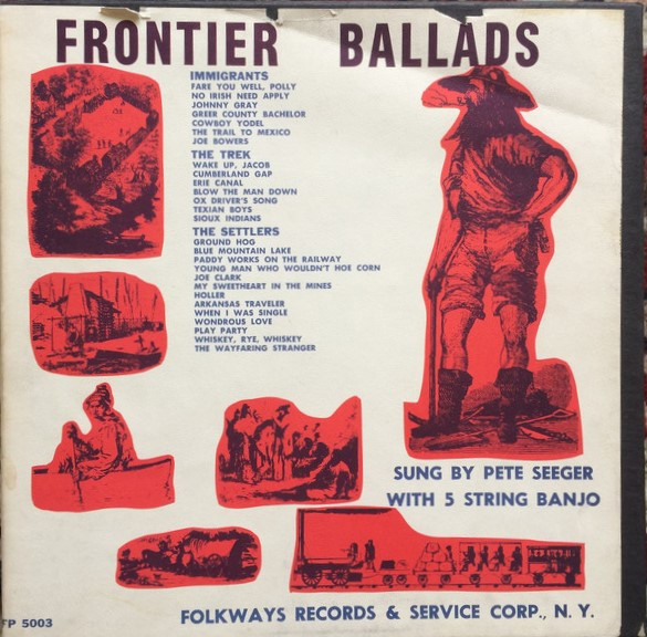 Pete Seeger - Frontier Ballads (2x10", Mono, RE + Box, Comp)