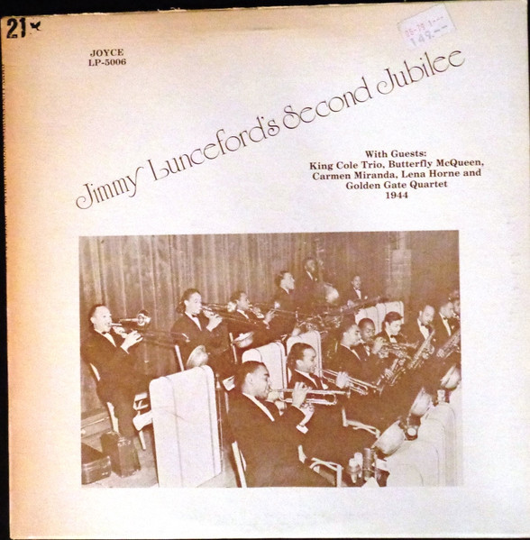 Jimmie Lunceford, The Nat King Cole Trio, Butterfly McQueen, Carmen Miranda, Lena Horne, The Golden Gate Quartet, Joe Thomas (3) - Jimmy Lunceford's Second Jubilee (LP)