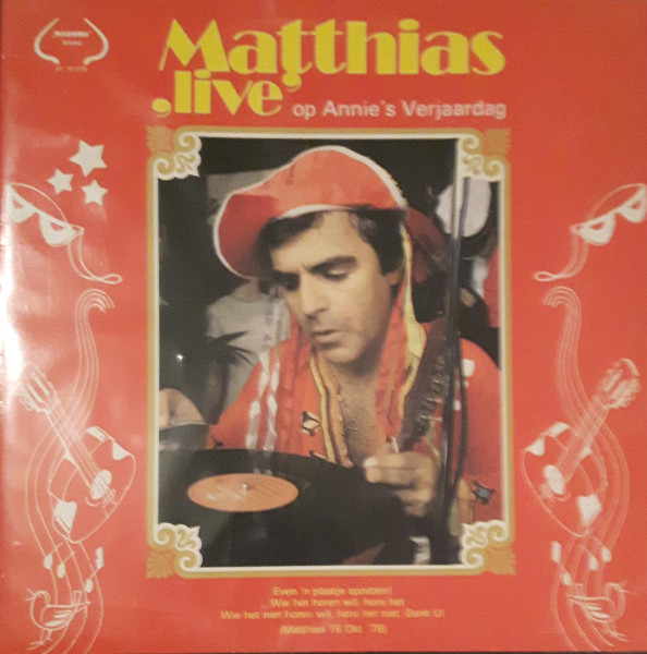 Matthias de Boer - Live Op Annie's Verjaardag (LP, Album)