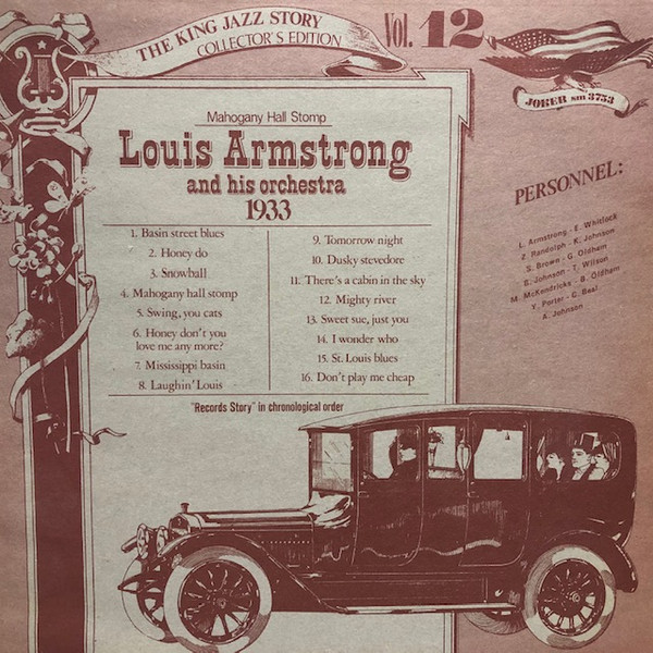 Louis Armstrong And His Orchestra - Mahogany Hall Stomp 1933 (LP, Comp)