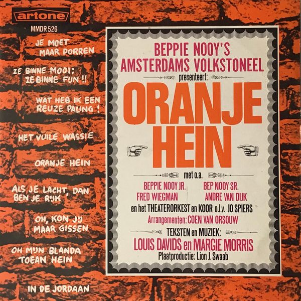 Beppie Nooy's Amsterdams Volkstoneel - Oranje Hein (10", Album, Mono)