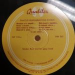 Sándor Bura And His Gipsy Band / László Szalay - Famous Hungarian Folk Songs (10")