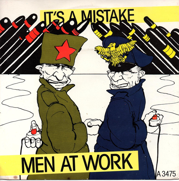Men At Work - It's A Mistake (7", Single, Pap)