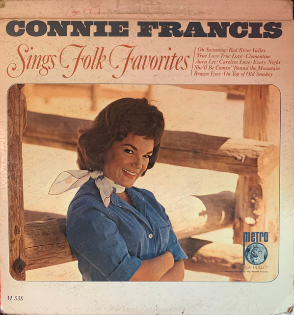 Connie Francis - Sings Folk Favorites (LP, Album, Mono)